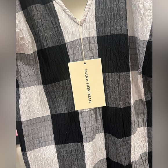 NWT MARA HOFFMAN GRACEN DRESS PLAID ALDER XS - Picture 5 of 9